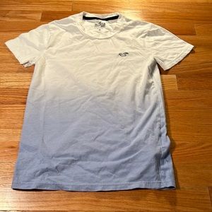 white to blue fade hollister t shirt BRAND NEW